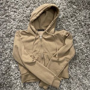 brandy melville cropped zip-up jacket